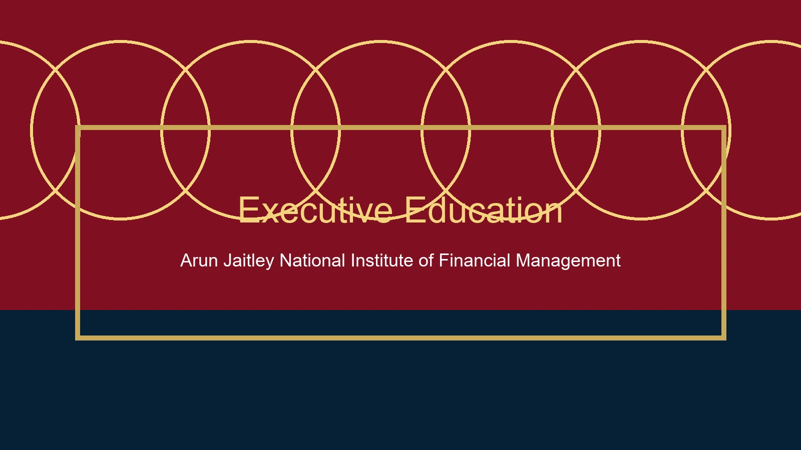 Learning environment at AJNIFM
